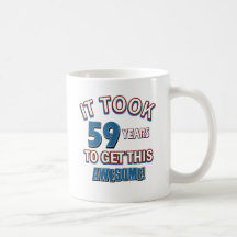 59 year old birthday designs coffee mug
