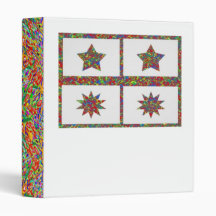 5 & 10 Point Sparkle Lucky Stars Binder