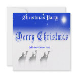 5.25 X 5.25 Three Wise Men Merry Christmas  Party  invitations