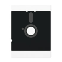 5.5 floppy disc postcard