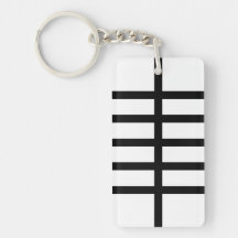 5 a bissecté les lignes noires porte-clefs