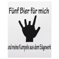 5 bier für mich und meine kumpels icon customized letterhead