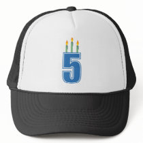 5 Birthday Candles (Blue / Green)
