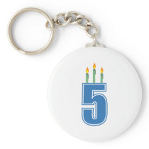 5 Birthday Candles (Blue / Green)