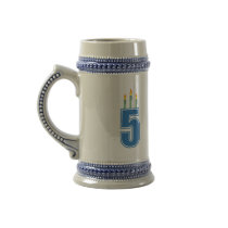5 Birthday Candles (Blue / Green) Mug