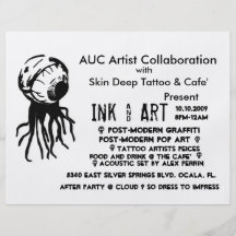 5, collaboration d'artiste d'AUC, avec, pèlent des Prospectus Personnalisés