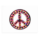 5-colour peace postcard