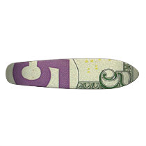 5 Dollar Bill Skateboard Oldschool