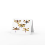 5 Dragonflies Greeting Cards