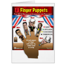 5 GOP Finger Puppets Cards