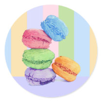 5 Macarons stripes Sticker