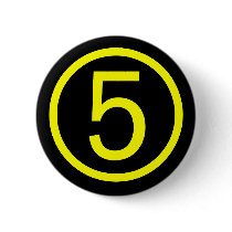 5 - number five buttons