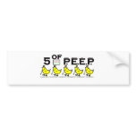 5 of P.E.E.P. bumper stickers