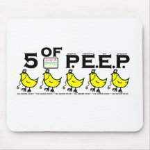 5 of P.E.E.P. Mousepads