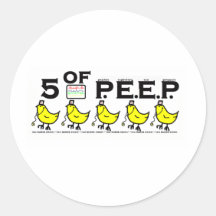 5 of P.E.E.P. Sticker