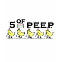 5 of P.E.E.P. t-shirts