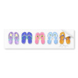 5 Pairs of Flip-Flops Bumper Stickers