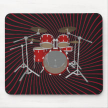5 Piece Drum Kit: Spiral Graphics: Mousepad
