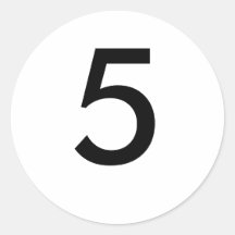 5 ROUND STICKERS