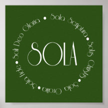 5 Solas Posters