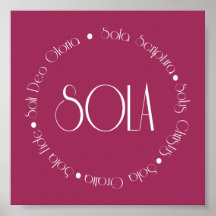 5 Solas Posters