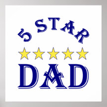 5 Star Dad Posters