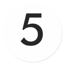 5 ROUND STICKERS