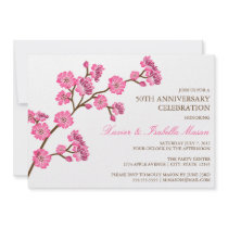 5 x 7 Cherry Blossom | Anniversary Party Invite