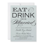 5 x 7 Eat, Drink & Be Married | Rehearsal Dinner Announcements