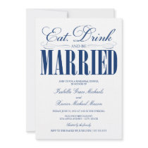 5 x 7 Eat, Drink & Be Married | Rehearsal Dinner Invitations