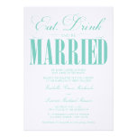 5 x 7 Eat, Drink & Be Married | Wedding Invitation