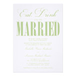 5 x 7 Eat, Drink & Be Married | Wedding Invitation