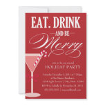 5 x 7 Eat, Drink & Be Merry | Holiday Party Invite