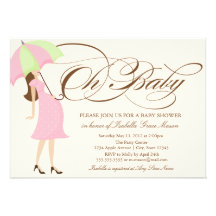 5 x 7 Oh Baby | Baby Shower Invite