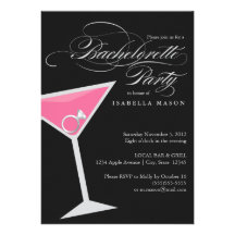 5 x 7 Ring In Cosmo | Bachelorette Party Invite