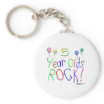 5 Year Olds Rock! Keychain
