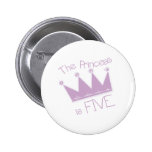 5ème anniversaire de princesse Crown Pin's