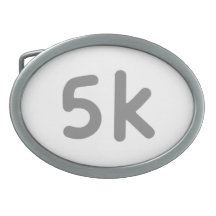 5k oval belt buckles
