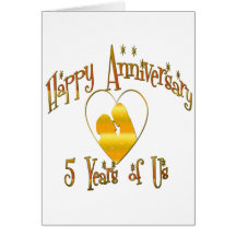 5th. Anniversary Card