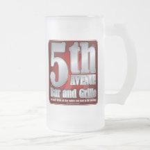 5th Avenue Bar and Grille Beer Mug