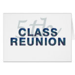 5th Class Reunion Greeting Card