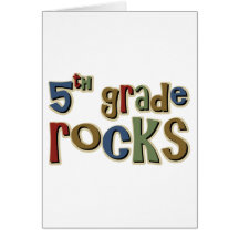 5th Grade Rocks Fifth Card