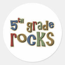 5th Grade Rocks Fifth Stickers