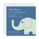 5x5 Elephant Baby Shower Invitations