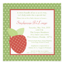 5x5 Farm Strawberry Fruit Baby Shower Invitation