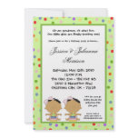 5x7 African American TWIN Birthday Part Invitation