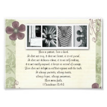 5x7 Alphabet Letter Photo Love is Patient Print