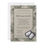 5x7 ARMY Camo ACU Print Baby Shower Invitation
