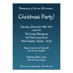 5x7 Blue XMAS Tree Christmas Party Invitation