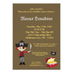 5x7 Boy Pirate Treasure Birthday Party Invitation